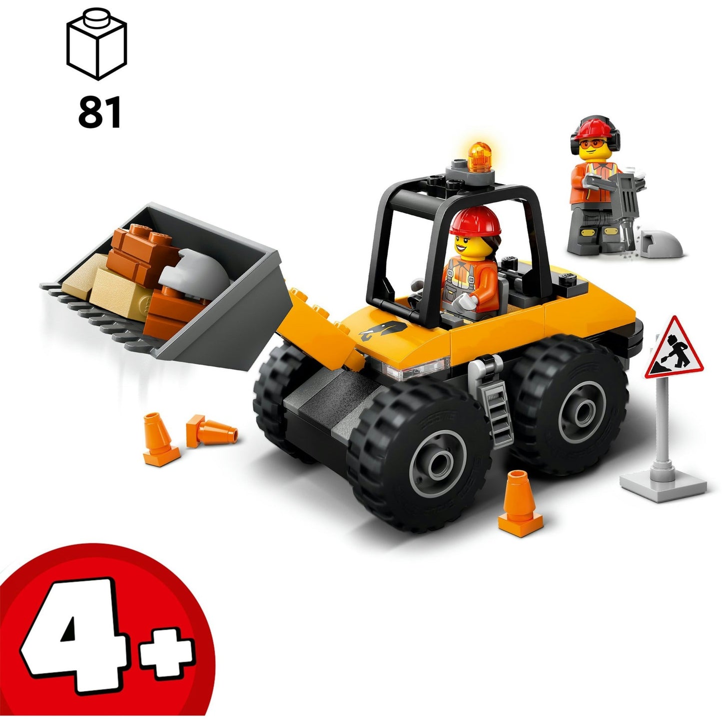 LEGO LEGO CITY 60450 Logeur de roues jaunes