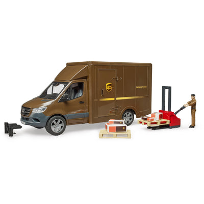 Bruder MB Sprinter Ups avec pilote et accessoires