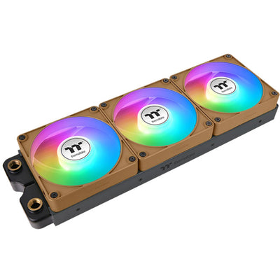 Thermaltake ct120 ex reverse argb sync ventilateur de refroidissement PC sable de gravier (pack de 3 ventilateurs) ventilateurs de boîtier (marron clair, 3 pièces, 120 x 120 x 25 mm, pwm)