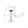 Neomounts ads11-171sl support de casque (argent)