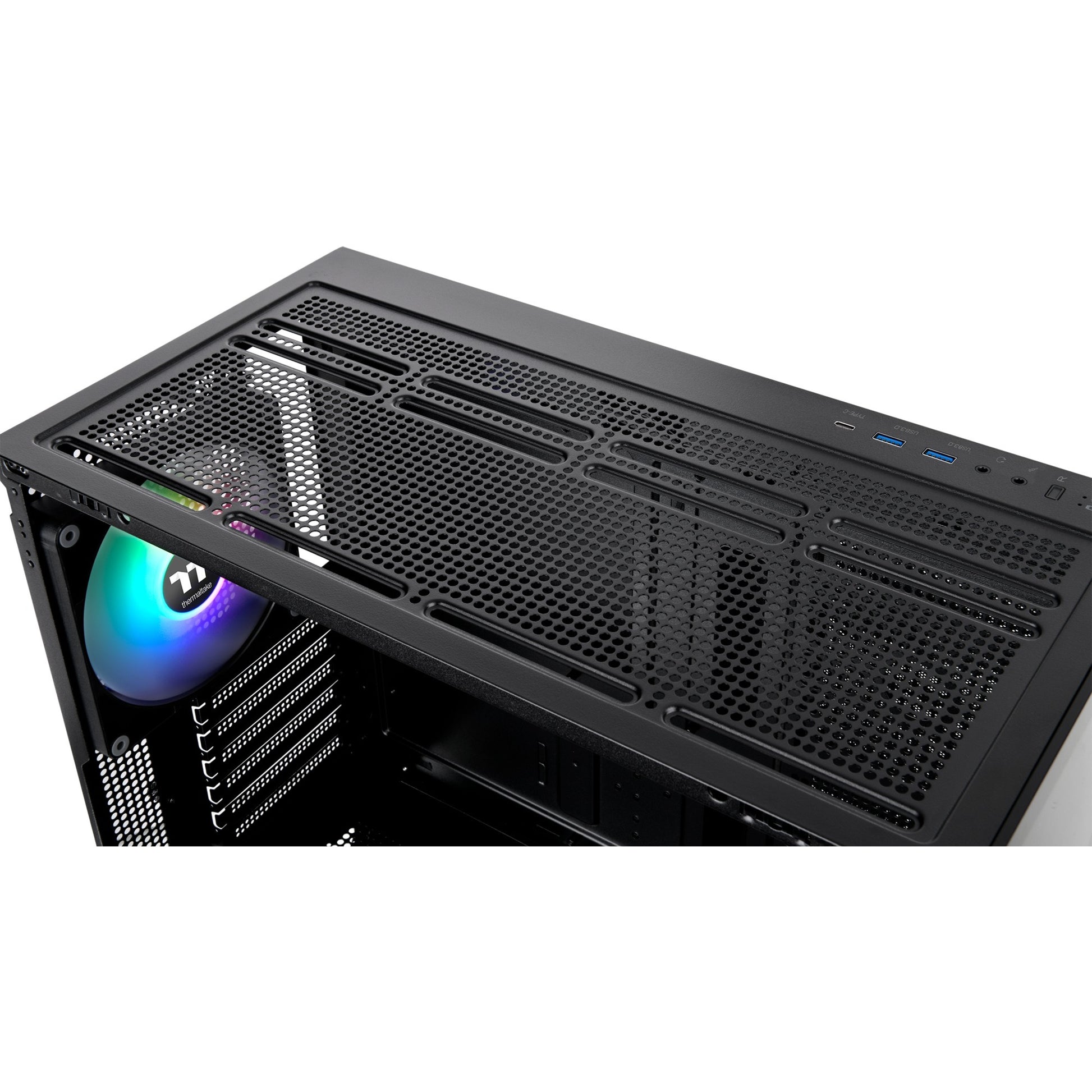 Boîtier tour midi Thermaltake view 270 tg argb (noir | 2x usb-a | 1x usb-c | rgb | verre trempé)