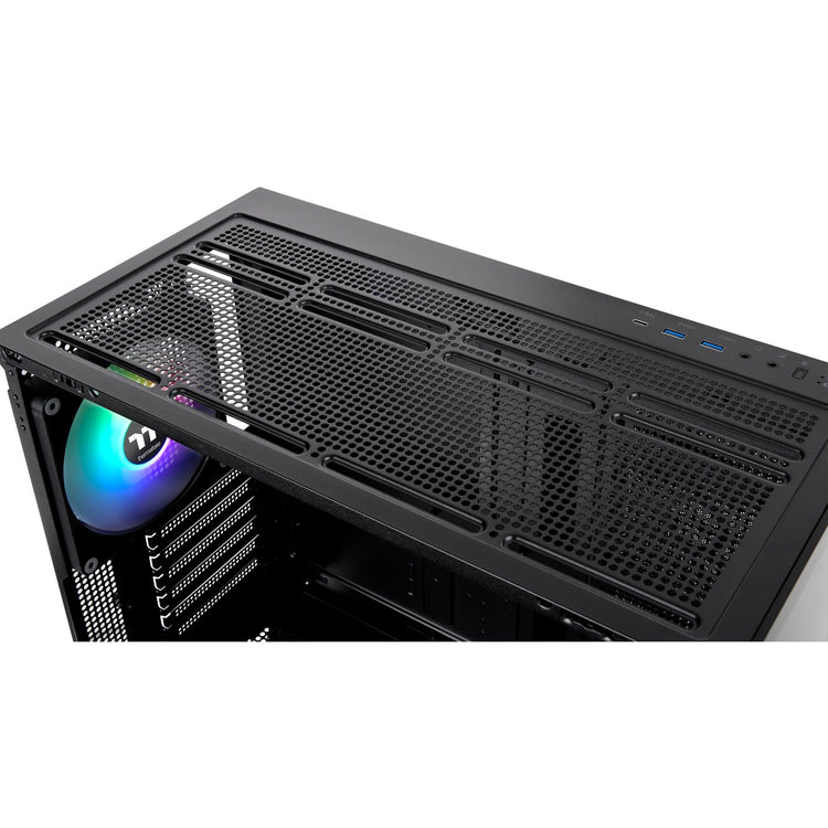 Boîtier tour midi Thermaltake view 270 tg argb (noir | 2x usb-a | 1x usb-c | rgb | verre trempé)