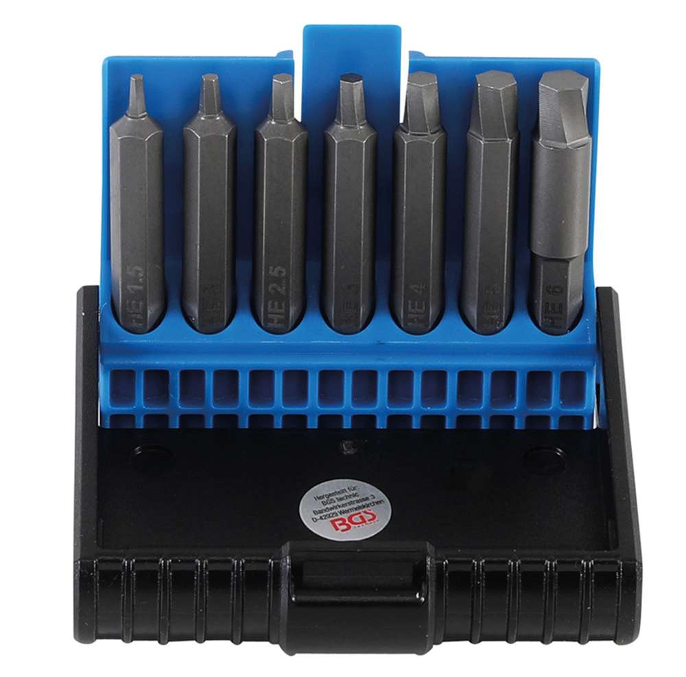 Jeu d'extracteurs de vis Bgs technic pour douille hexagonale 7 pièces