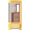 Boîtier grande tour Thermaltake view 600 tg caramel au beurre (jaune | 2x USB-A | 1x USB-C | verre trempé)