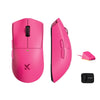 Souris de jeu sans fil ultra légère Mchose K7 (rose, RVB, USB 2,4 GHz, 42 000 dpi)