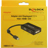Dellock Mini DisplayPort à VGA HDMI DVI Adaptateur