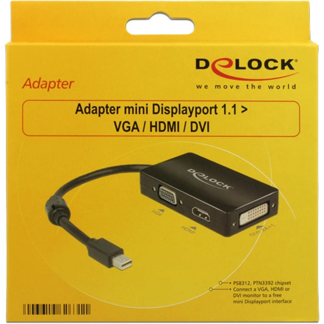 Dellock Mini DisplayPort à VGA HDMI DVI Adaptateur