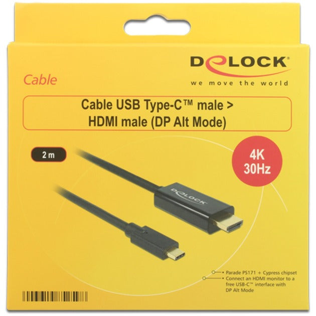 Dellock USB-C (mâle)> HDMI (mâle) (mode DP ALT)