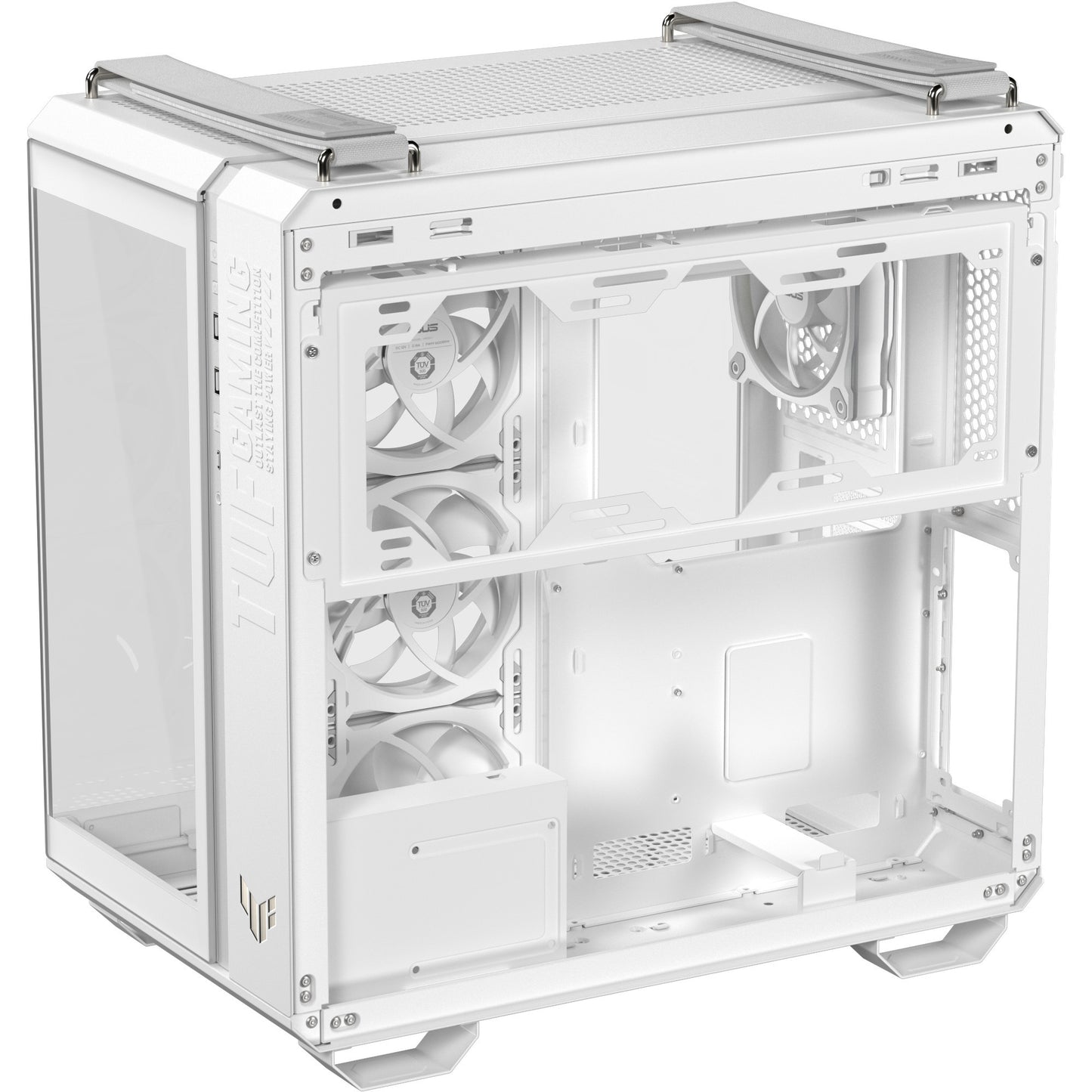 Boîtier tour midi Asus tuf gaming gt502 horizon argb (blanc | 3x usb-a | 1x usb-c | verre trempé)