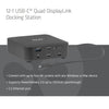 Station d'accueil Club 3D 12-1 USB-C® Quad DisplayLink (noir)