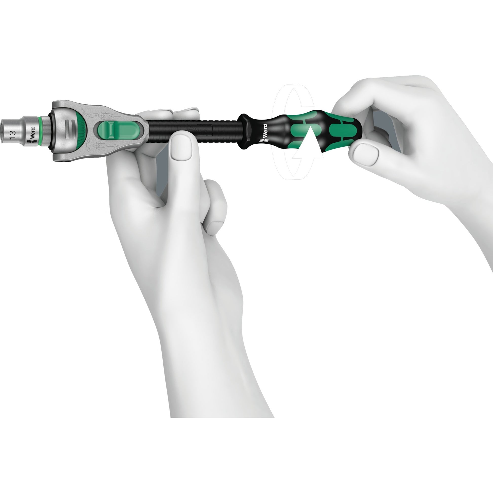 WERA 8100 SC 6 Zyklop Speed ​​Rattels Set, 1 2 Drive
