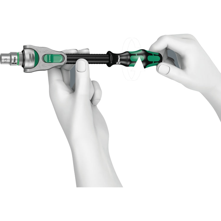 WERA 8100 SC 6 Zyklop Speed ​​Rattels Set, 1 2 Drive