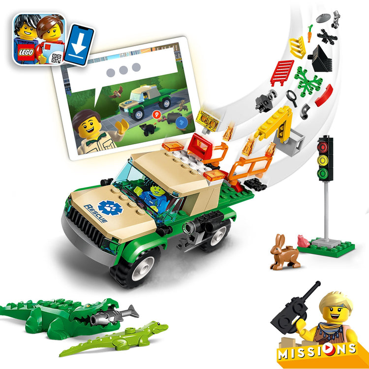 Lego City - Jouet de construction Missions de sauvetage d'animaux sauvages (60353)