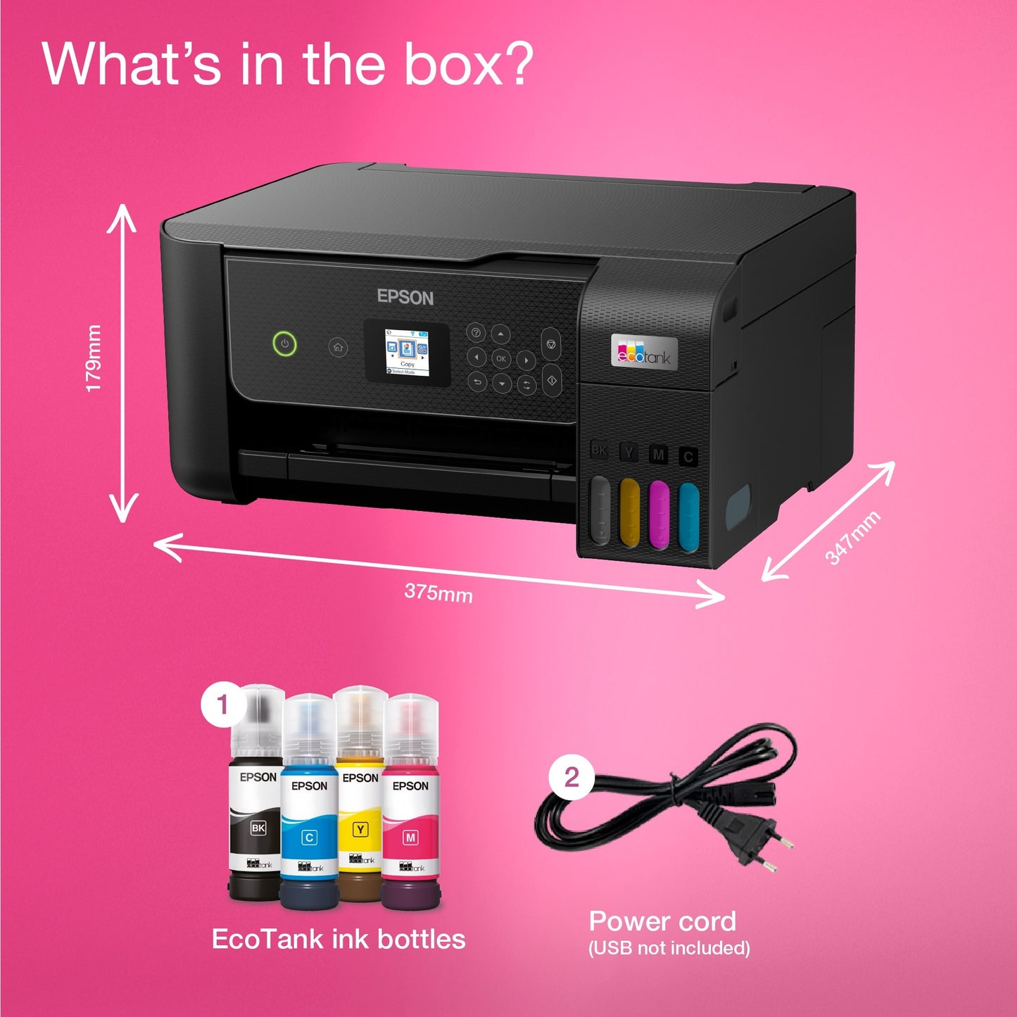 Epson Ecotank ET-2870 A4 Imprimante Wi-Fi multifonctionnelle