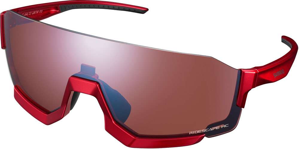 Shimano aerolite 2 hc métallisé rouge - lunettes de sport
