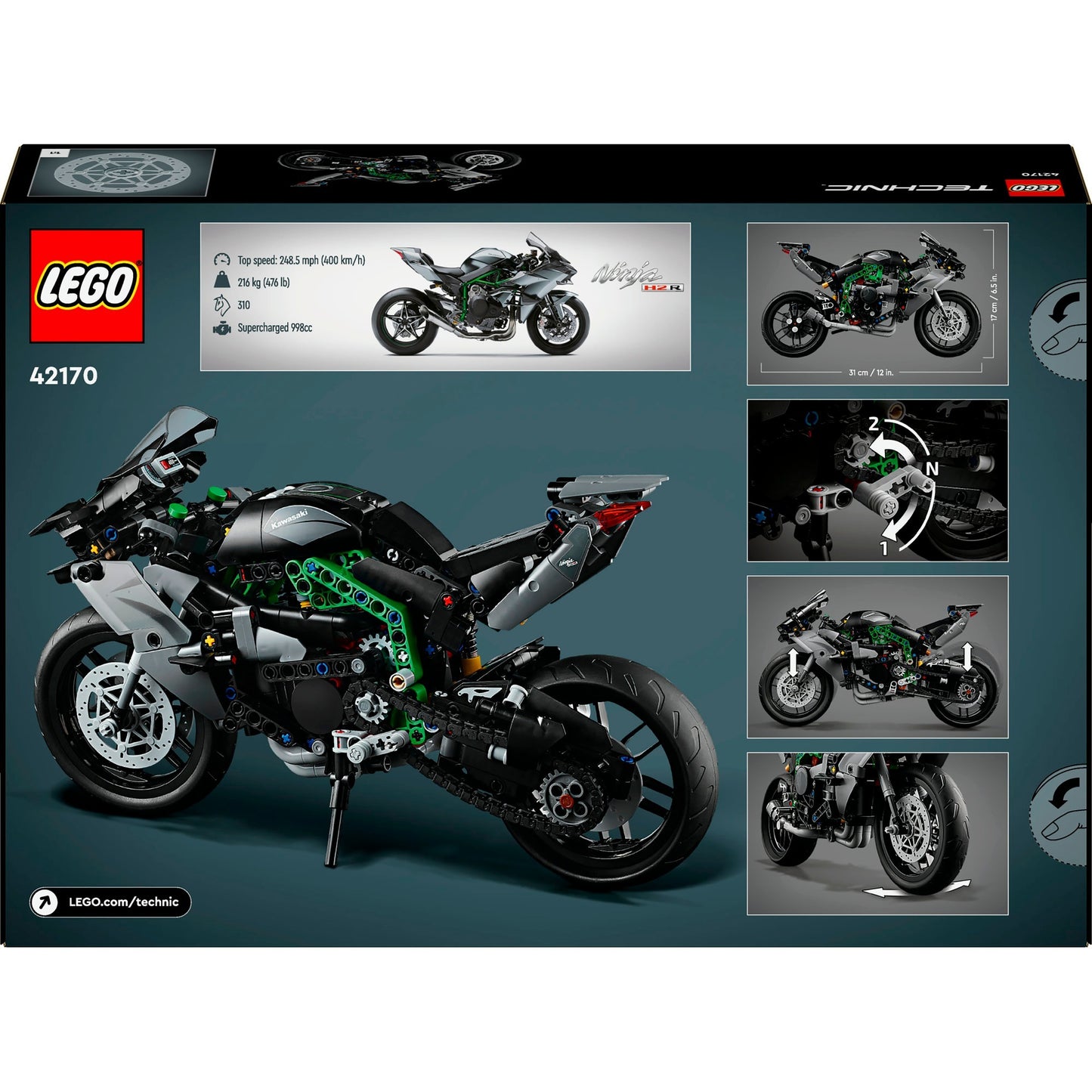 Lego Lego Technic 42170 Kawasaki Ninja H2R Motor