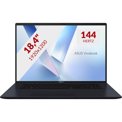 Asus vivobook 18 m1807ha-s8022w 18.4 copilot+ ordinateur portable (bleu foncé | ryzen 7 260 | radeon 780m | 32 go | SSD 1 to)