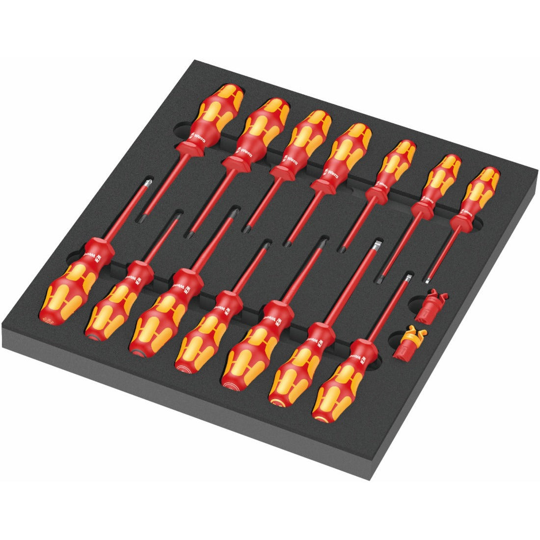 Insert moussant wera 9711 avec tournevis VDE