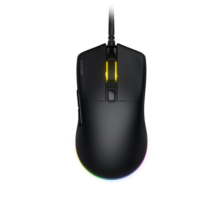 Souris de jeu Hator Pulsar 3 (noir, 400 - 12 000 dpi, RVB)