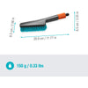 Gardena CleanSystem Hand Brush S dure, avec une connexion de tuyau