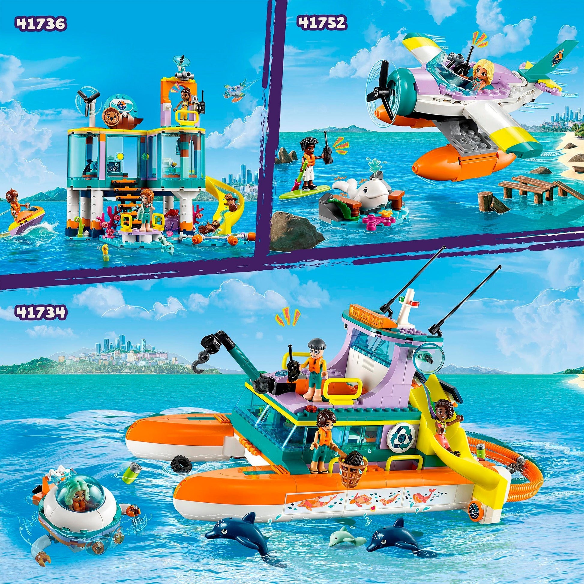 LEGO LEGO Friends 41734 Rescue Boat en mer