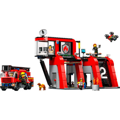 Lego LEGO City 60414 Caserne de pompiers et camion de pompiers