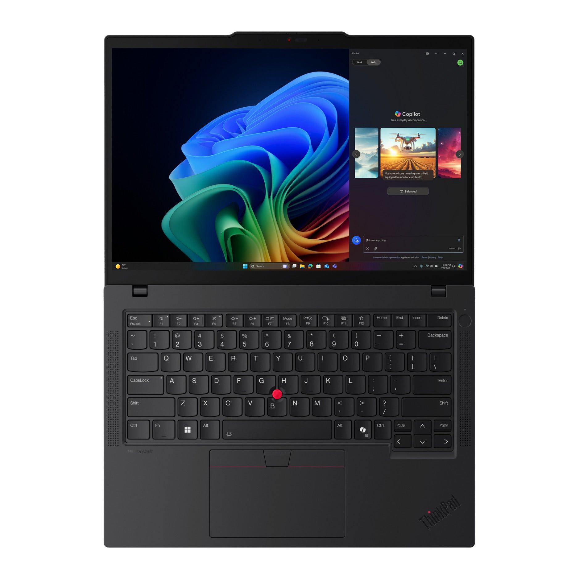 Lenovo thinkpad t14 gen 6 amd (21qj005amh) 14 copilot+ ordinateur portable (noir | ryzen ai 7 pro 350 | radeon 860m | 64 Go | SSD 1 To)