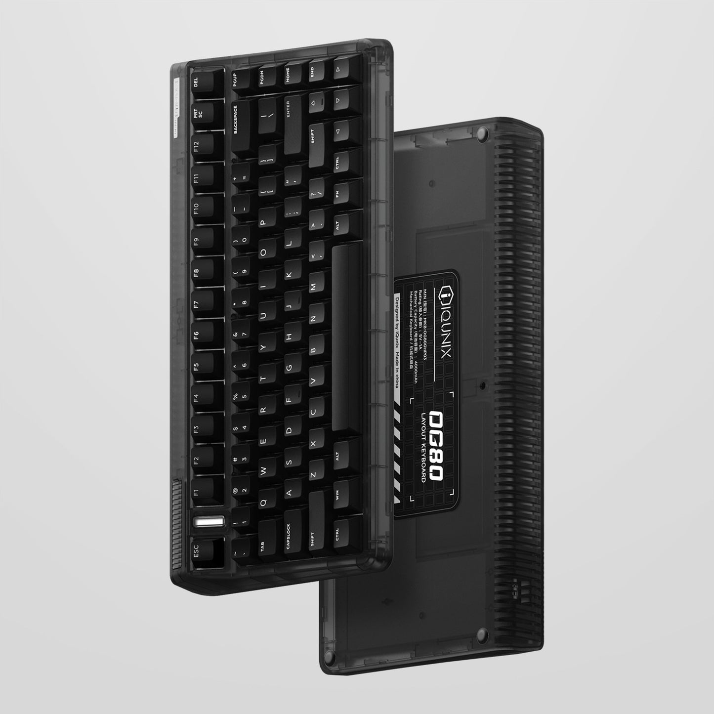 IQUnix OG80 Côté mécanique sans fil côté foncé
