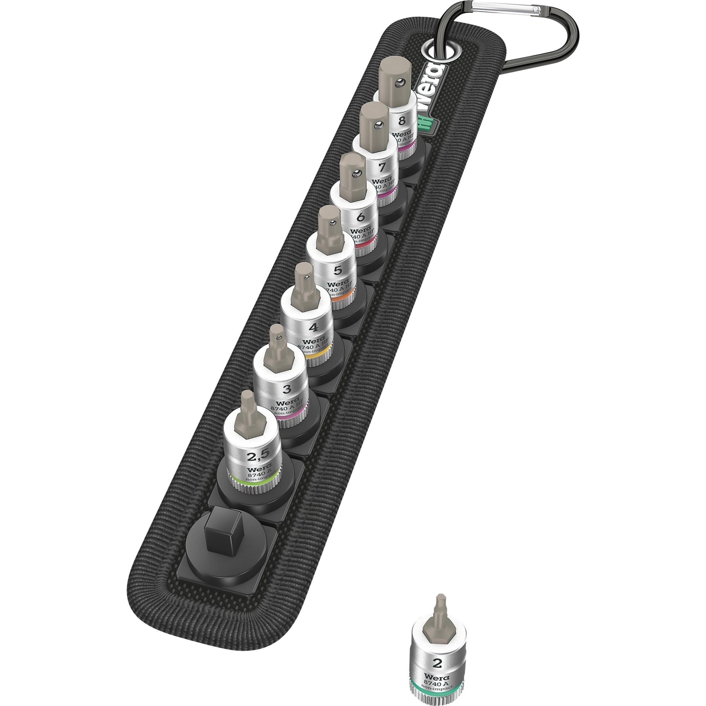Ceinture waa b 2 zyklop binnenzant bit doppen set, 3 8,