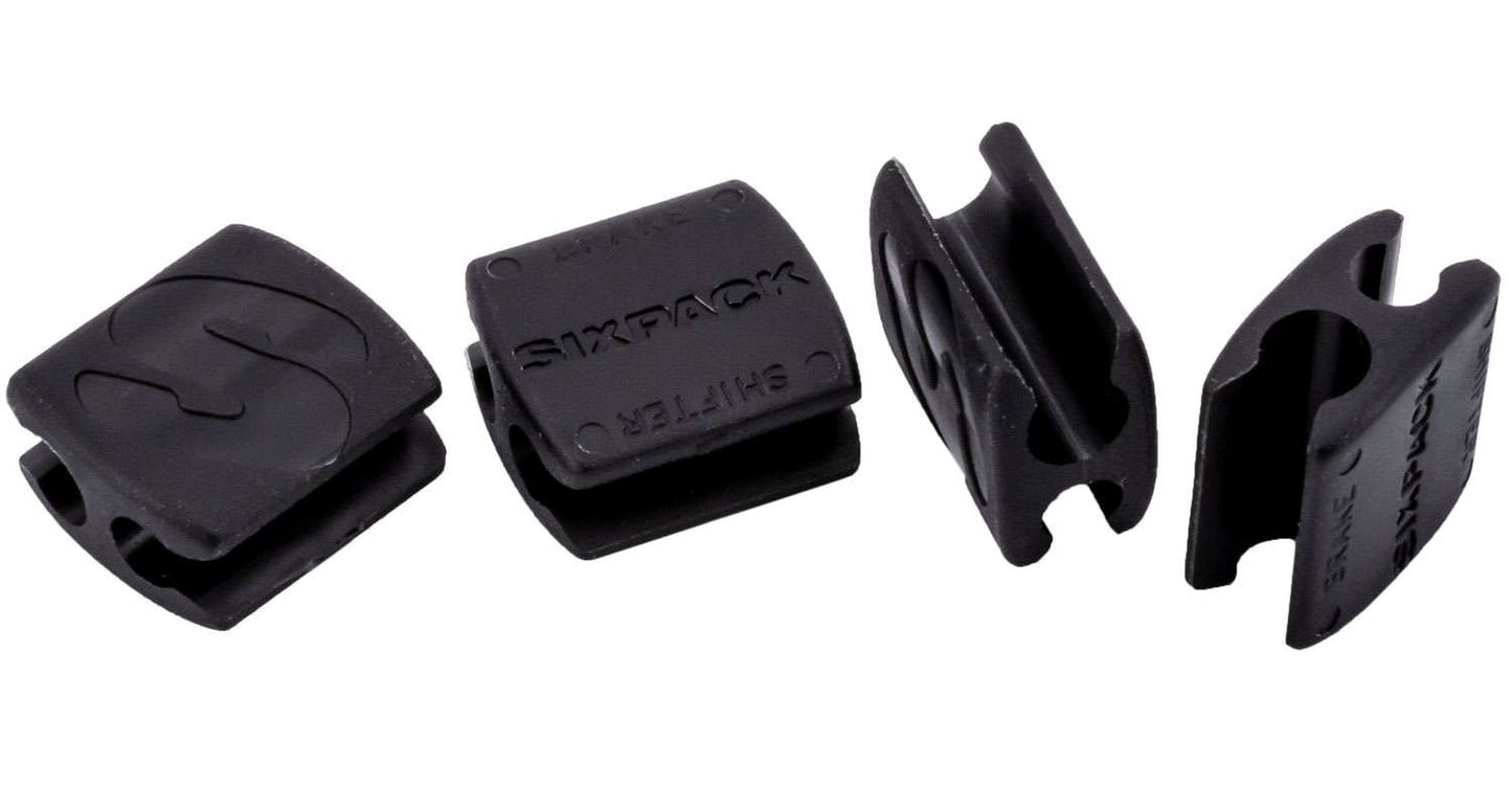Pack de six clips de gestion des câbles de course