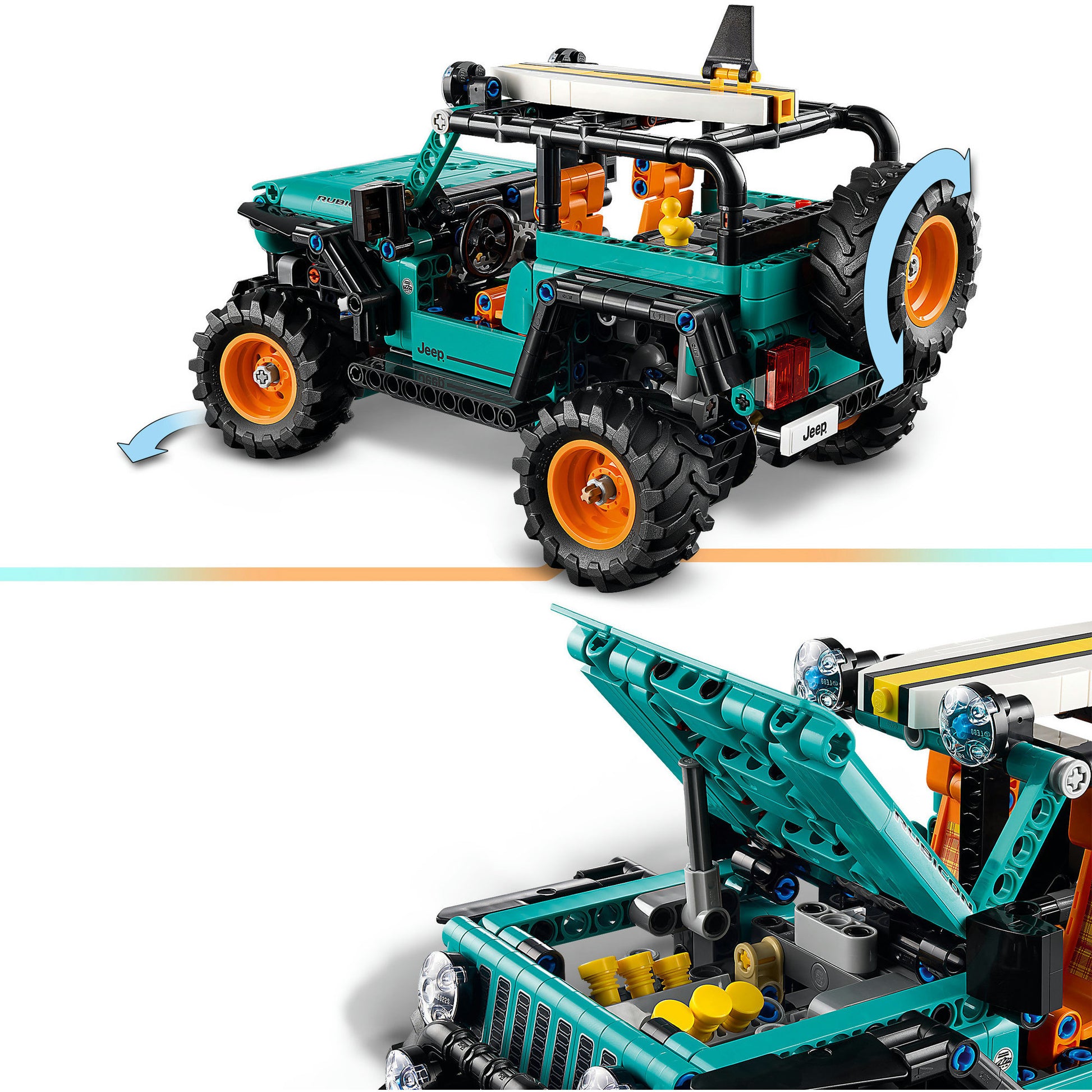 Lego Technic 42227 Véhicule tout-terrain Jeep Wrangler Rubicon