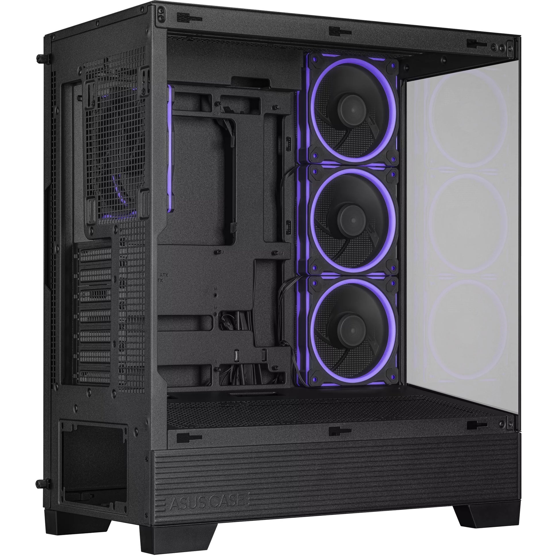 Boîtier tour midi Asus a31 plus (noir | 2x USB-A | 2x USB-C | verre trempé)