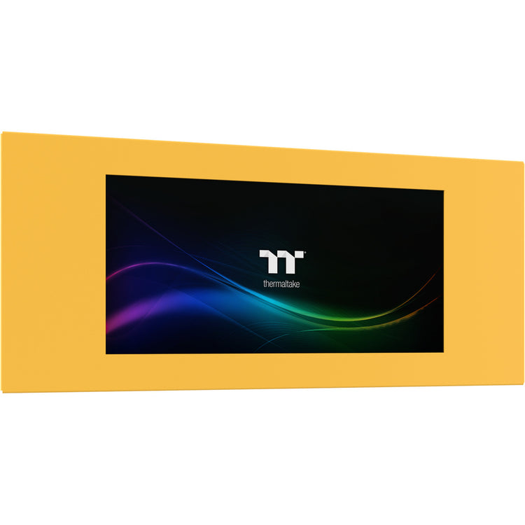 Boîtier grande tour Thermaltake view 600 tg caramel au beurre (jaune | 2x USB-A | 1x USB-C | verre trempé)