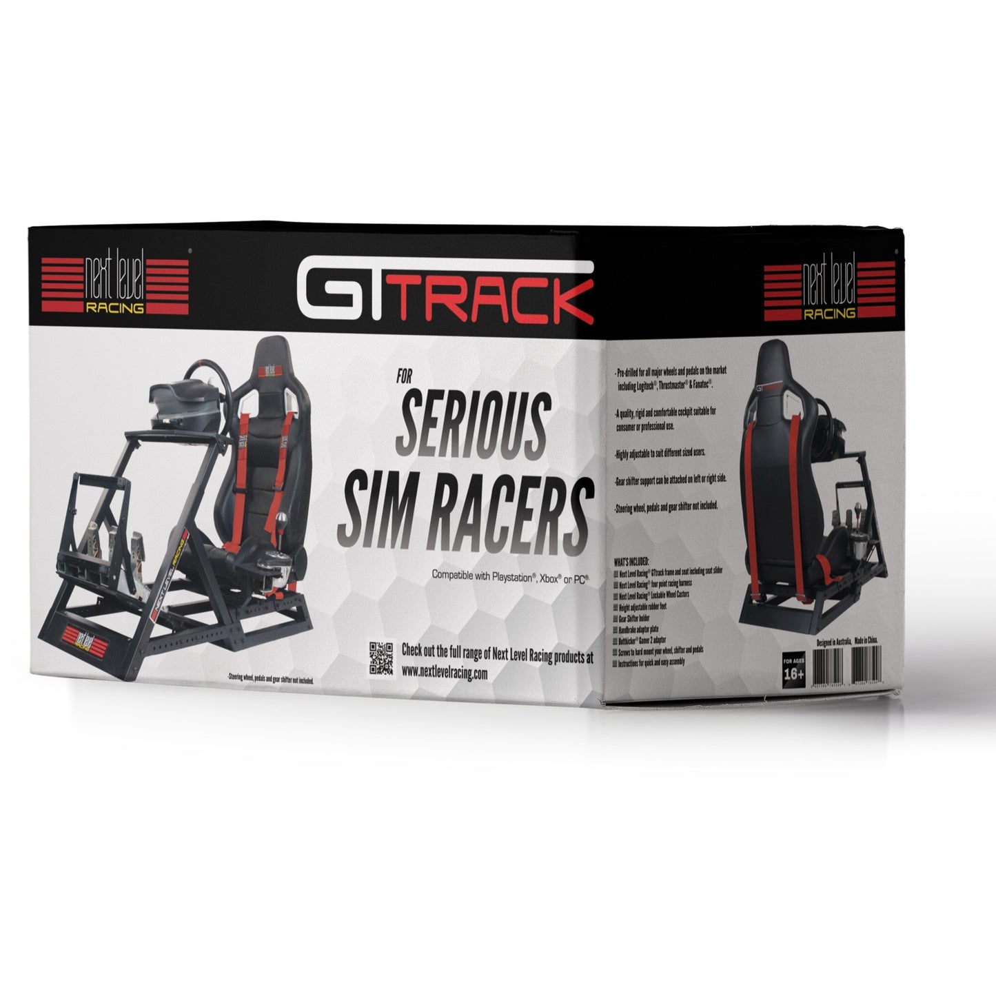 Cockpit de simulateur GTTRACK de course suivante