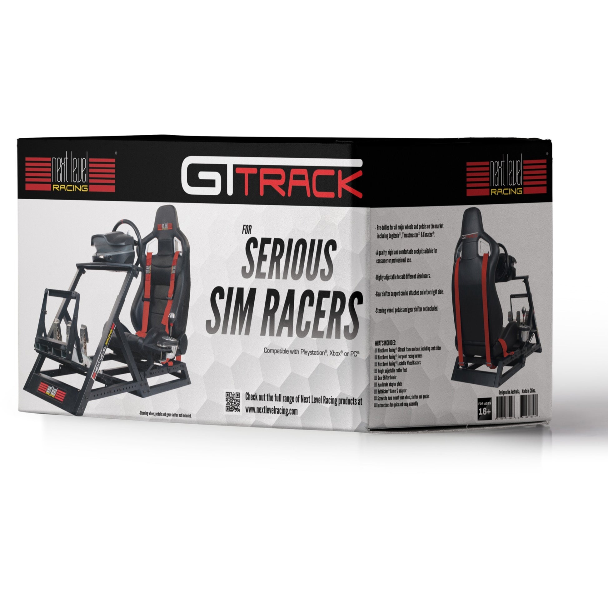Cockpit de simulateur GTTRACK de course suivante