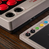 Manette d'arcade 8bitdo (gris rouge, usb bluetooth 2,4 ghz, nintendo switch, pc)