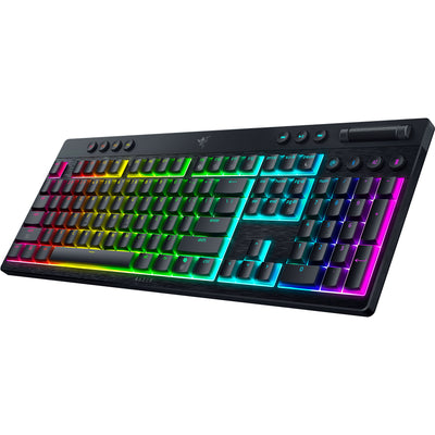 Clavier de jeu mécanique hyperspeed Razer blackwidow v4 (noir, disposition américaine (qwerty), vert discret, 100 %, pbt double-shot)