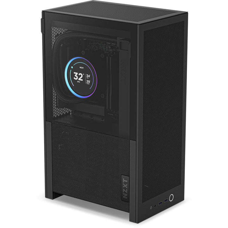 Boîtier mini tour Nzxt h2 flow (noir | 2x USB-A | 1x USB-C | verre trempé)