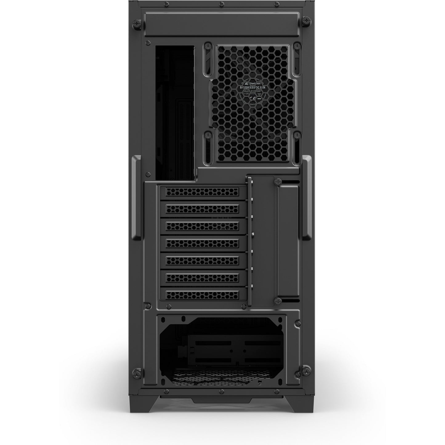 Boîtier tour midi silencieux Sharkoon s25 (noir | 2x USB-A | 1x USB-C)