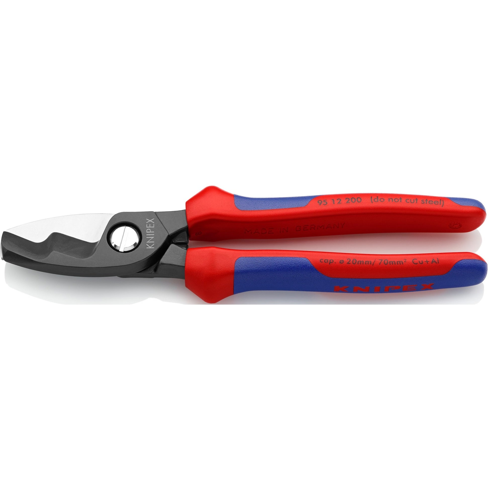Ciseaux de câble Knipex avec bords de coupe double 9512200