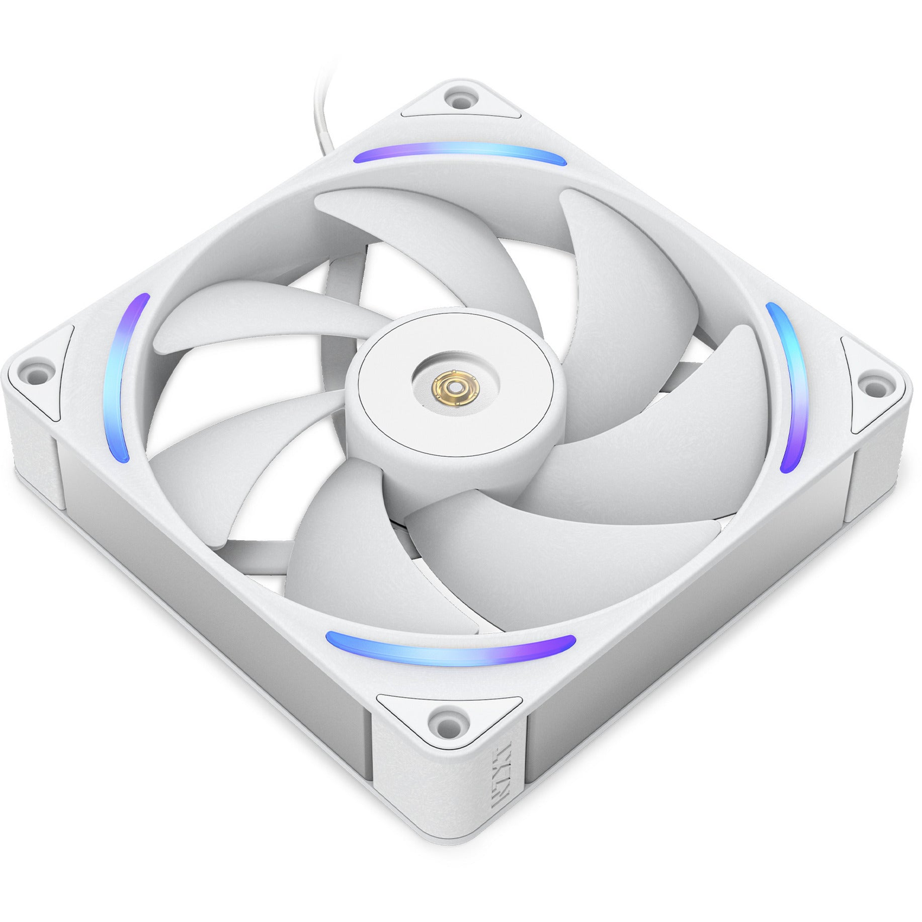 Nzxt f140x ventilateur de boîtier rgb (blanc, 140 x 140 x 30 mm, pwm)