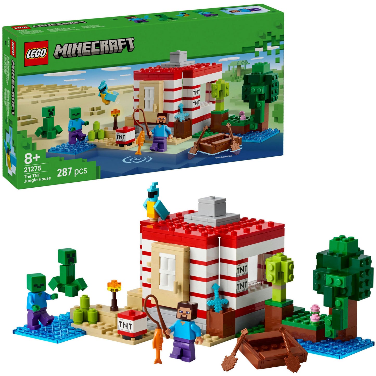 LEGO 21275 Minecraft het tnt jungle house