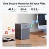 Ugreen nasync dh4300 plus (gris, 1x 2,5GBE, HDMI, USB-C)