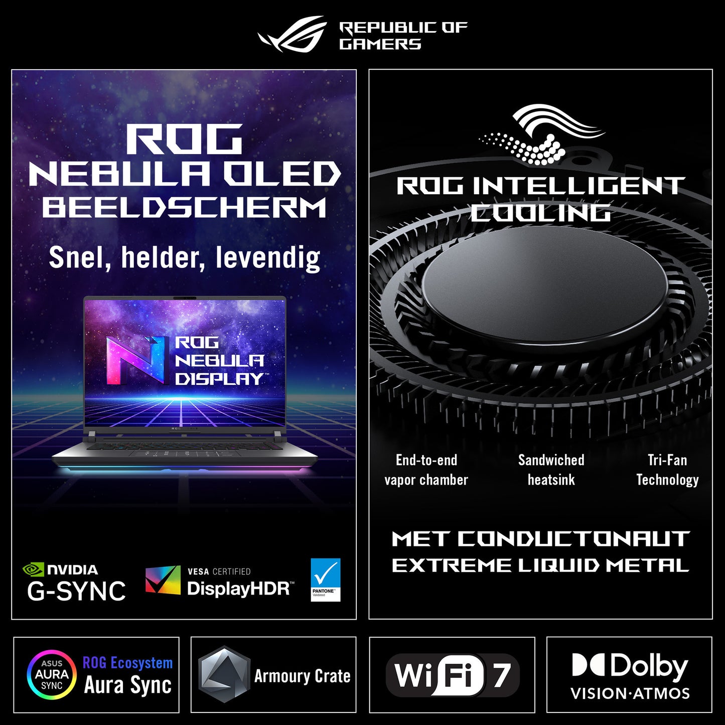 Ordinateur portable de jeu Asus Rog Zephyrus G14 Ga403um-QS024W 14 Copilot+ (Blanc | Ryzen 9 270 | RTX 5060 | 16 Go | SSD 1 To | OLED)
