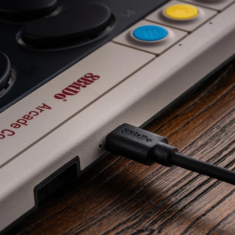 Manette d'arcade 8bitdo (gris rouge, usb bluetooth 2,4 ghz, nintendo switch, pc)