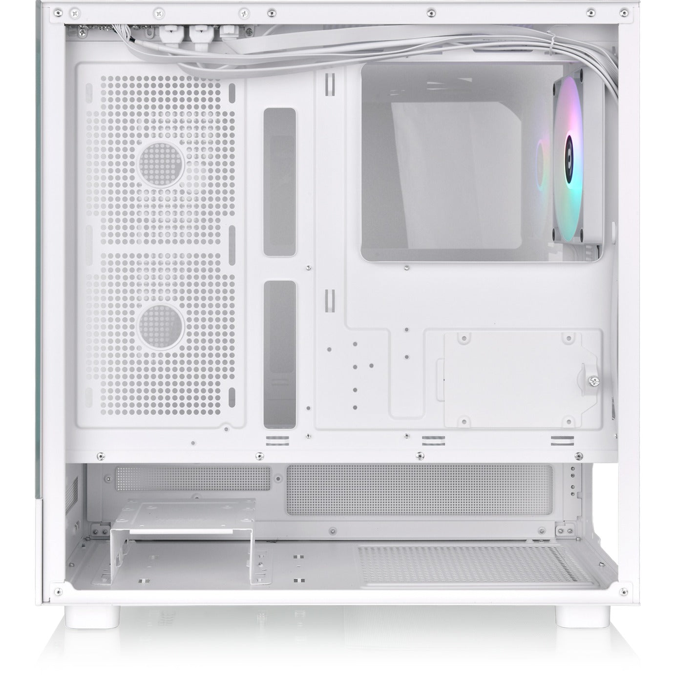 Thermaltake view 270 tg argb - boîtier tour midi neige (blanc | 2x USB-A | 1x USB-C | RGB | verre trempé)