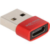 Adaptateur Dellock USB 2.0 USB-A mâle> femelle USB-C