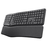 Clavier ergonomique sans fil Trust Keyra (noir, disposition US, Bluetooth 2.4G USB) - afbeelding 1