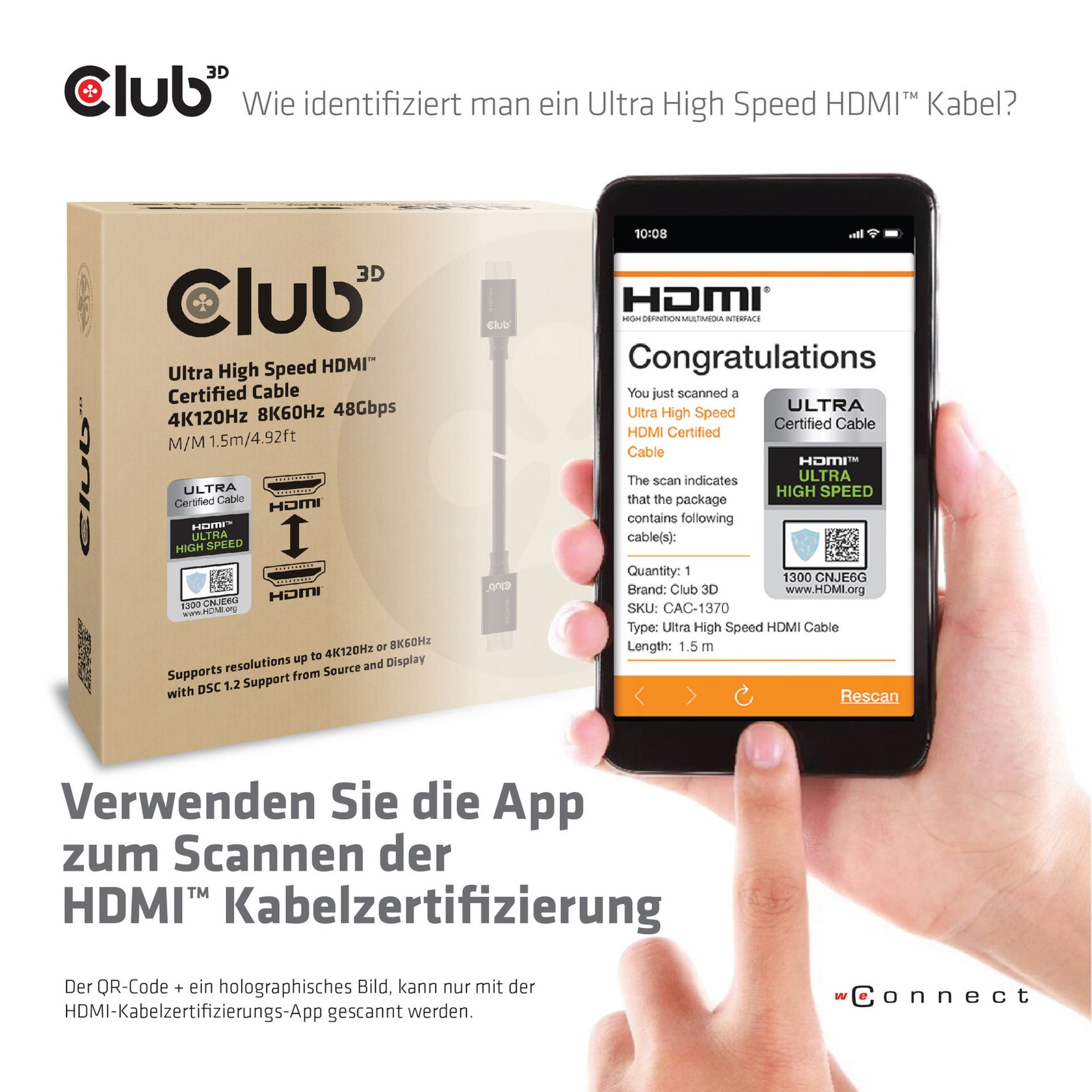 Club 3D Ultra à grande vitesse HDMI 2.1