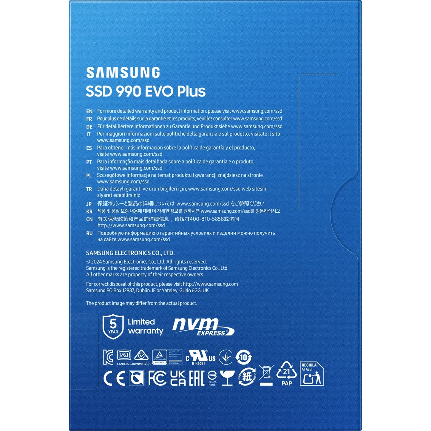 Samsung MZ-V9S2T0BW MZ-V9S2T0 SSD, 2 TB, M.2, 7150 MB S